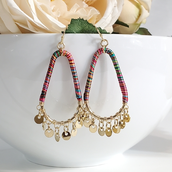 Raja Rainbow Charmed Earrings - Picture 3 of 4